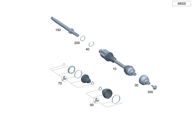 2063303605 - : Repair Kit, Boot for Mercedes-Benz Image