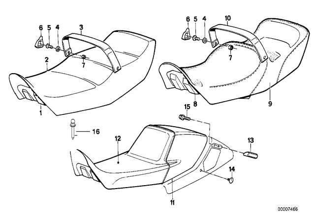 52532309388 - : Comfort Dual Seat for BMW-Motorrad Image