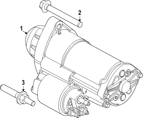 Starter for 2024 Ford Mustang #1