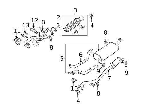Mufflers for 2000 Mazda MPV #0