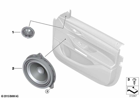 Single Parts Loudspeaker for 2021 BMW BMW ALPINA B7 #5