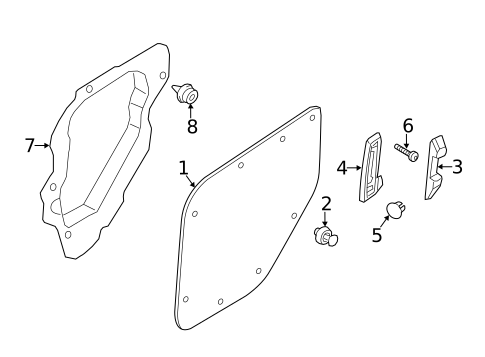 Interior Trim - Side Door for 2022 Ford Transit Connect #2