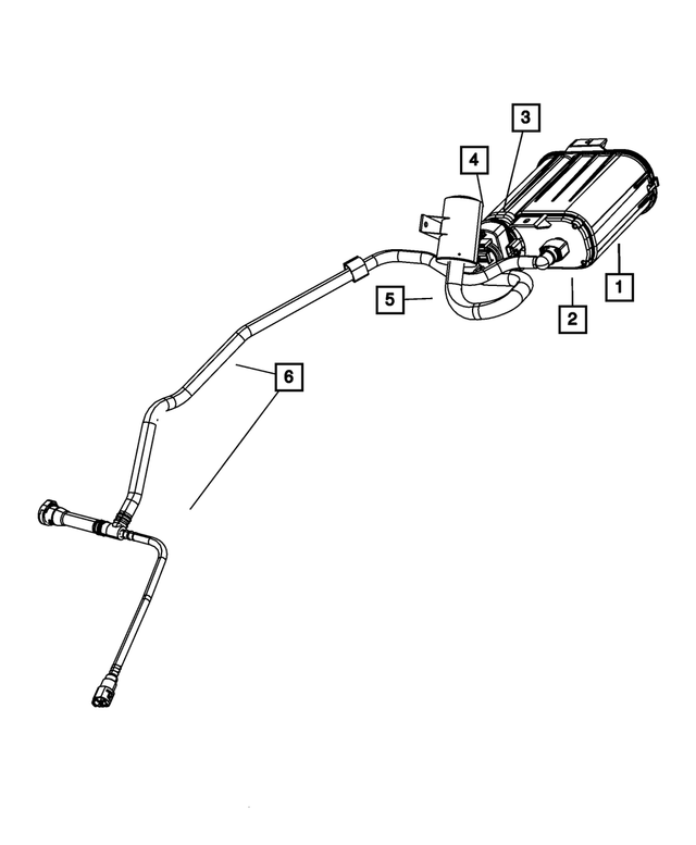 4766487AB - Emission Controls: Fuel Tank Vent Hose for Mopar Image image