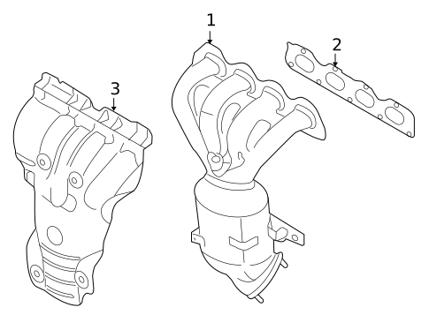 Exhaust Manifold for 2009 Pontiac G3 #0