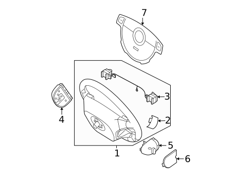Steering Wheel & Trim for 2004 Suzuki Forenza #0