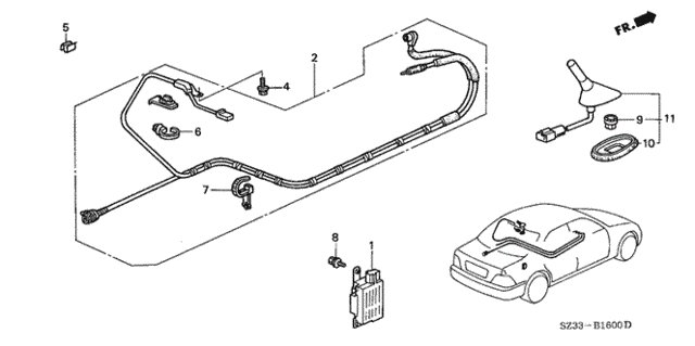 Antenna for 2002 Acura RL #0