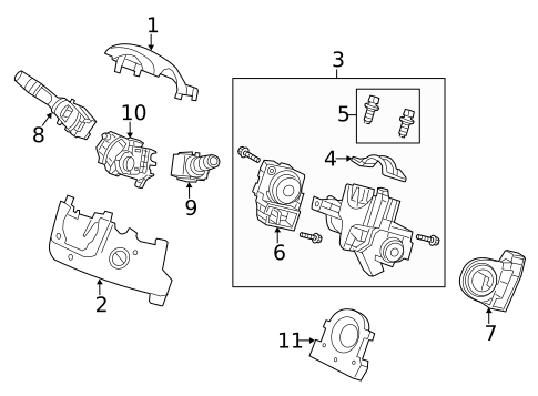 Shroud, Switches & Levers for 2015 Honda CR-V #0