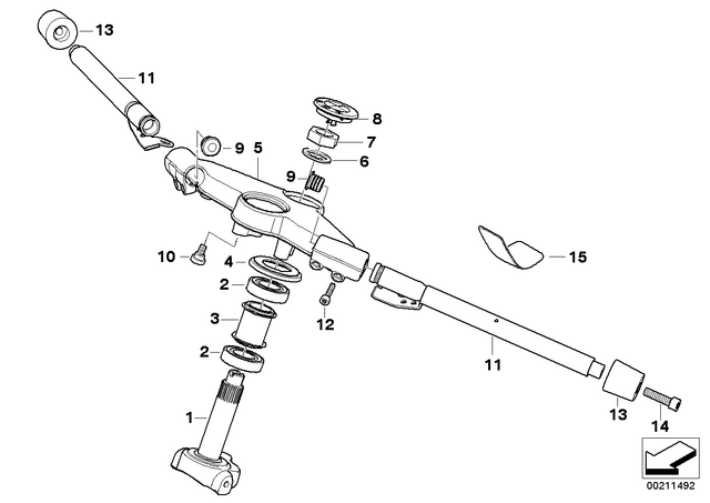 32717702975 - : Left Handle-Bar for BMW-Motorrad Image