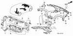 91550S50G01ZH - Interior/Bumper: CLIP, TAILGATE *NH120L* (STAR BLACK) for Honda Image