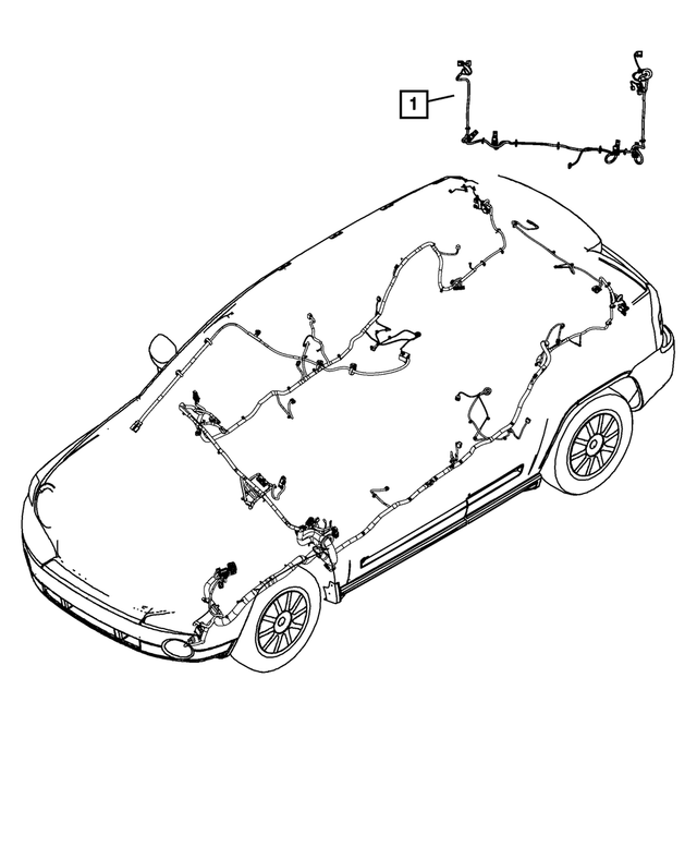 68084810AA - : Trailer Tow Wiring Kit for Mopar Image