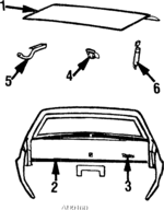 25509699 - Body: Nameplate for Buick: Riviera, Skyhawk Image
