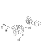 53031039AB - Engine 3.9L Six Cylinder: Exhaust Manifold Shield, Left for Mopar Image