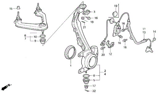 Knuckle for 1995 Honda Prelude #0