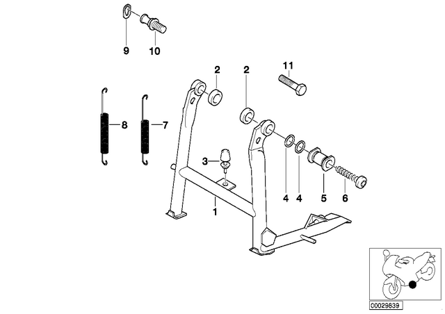 46522331990 - : Tension Spring Holder for BMW-Motorrad Image