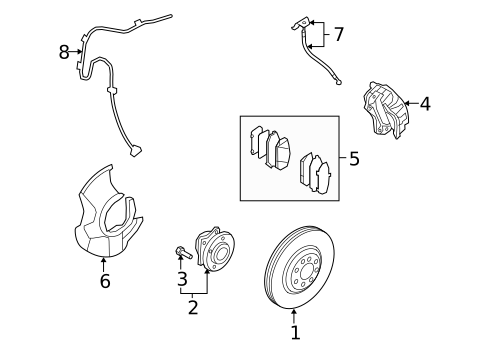 Hubs & Related Components for 2011 Hyundai Veracruz #0