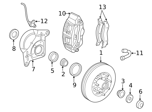Wheel Bearings for 1998 Ford Expedition #0