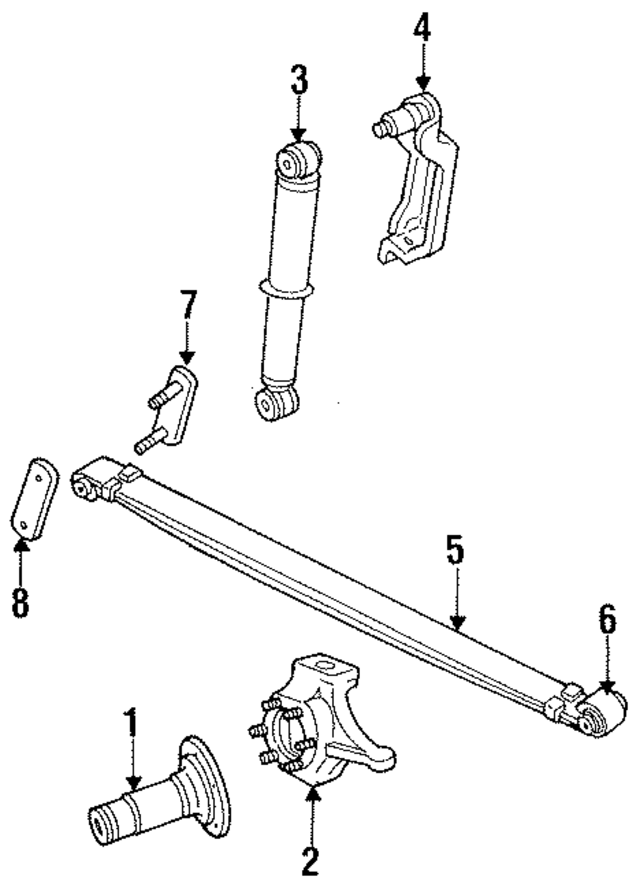 3879297 - Suspension: Suspension Shock Absorber for Mopar Image