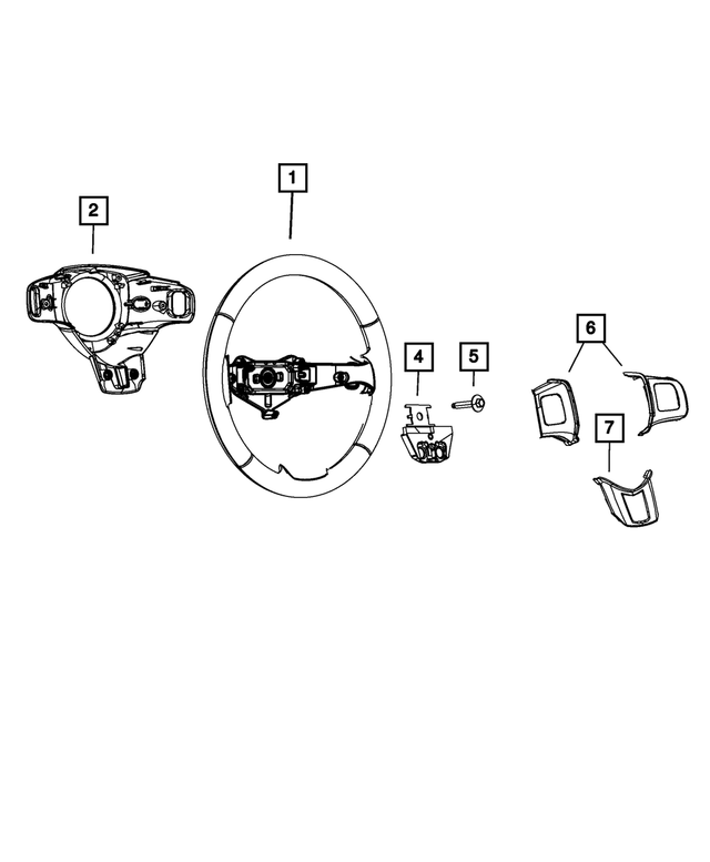 5SD98DX9AA - Steering: Steering Wheel for Mopar Image image