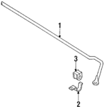 GJ2128151A - : Stabilizer Bar for Mazda: 626, MX-6 Image