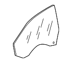 3G8845201D - : Door Glass for Volkswagen Image