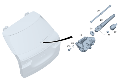 Rear-End Door Windshield Wiper for 2023 Mercedes-Benz E63 AMG S #0
