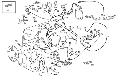 Engine Cable Harness for 1991 Mercedes-Benz 190E #5