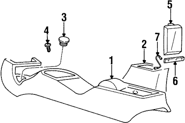 PL87TAZ - Body: Console for Mopar Image