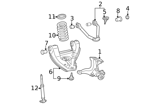 Suspension Components for 1995 GMC K3500 Pickup #3