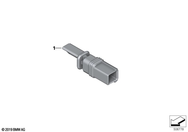 61138528441 - General Electrical System: Dummy Housing - 6-Pol. Nmqs for BMW-Motorrad Image