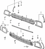62301SA8670 - : Grille, Front for Honda Image