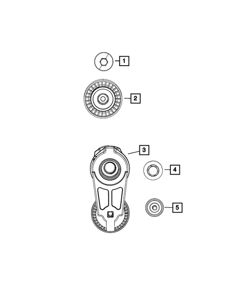 Pulleys and Related Parts for 2022 Jeep Grand Wagoneer #0