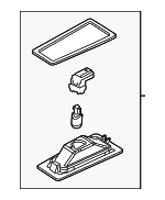 B45A512L0B - : License Lamp for Mazda: 3, CX-3 Image