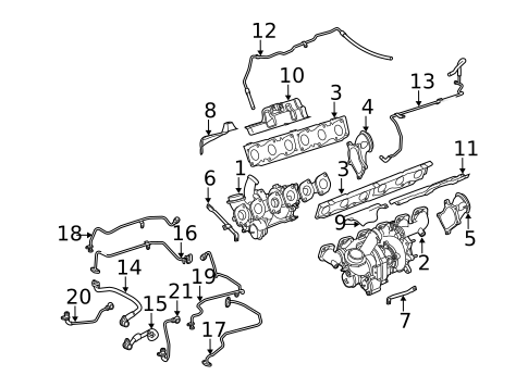 Exhaust Manifold for 2011 Mercedes-Benz SL 65 AMG&reg; #0