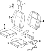 NK4Z14B422A - : Passenger Discriminating Sensor for Ford: E-Transit, Transit-150, Transit-250, Transit-350, Transit-350 HD Image