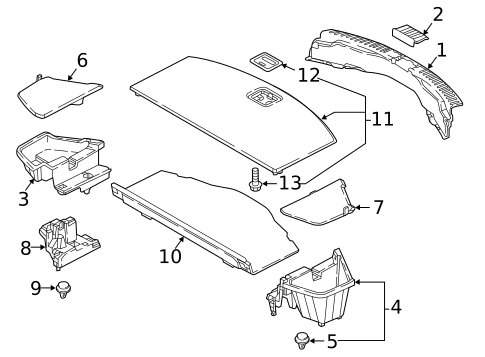 Interior Trim - Rear Body for 2016 Mazda CX-9 #0