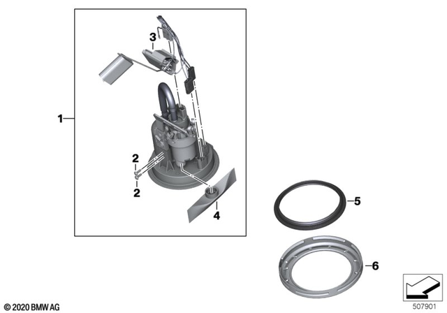 16149829183 - Fuel Supply: Fuel Pump Assy -  for BMW-Motorrad Image image