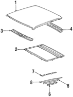 6311120240 - Body: Roof Panel for Toyota: Celica Image