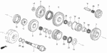 90418PA9000 - Transmission - Automatic: WASHER, SPLINE (35X50X3.25) for Honda Image