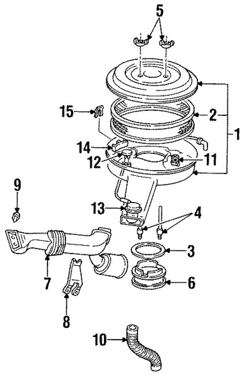 Air Intake for 1993 Cadillac Fleetwood #0