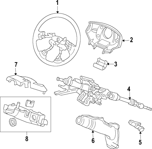 Steering Wheel for 2008 Honda Pilot #0