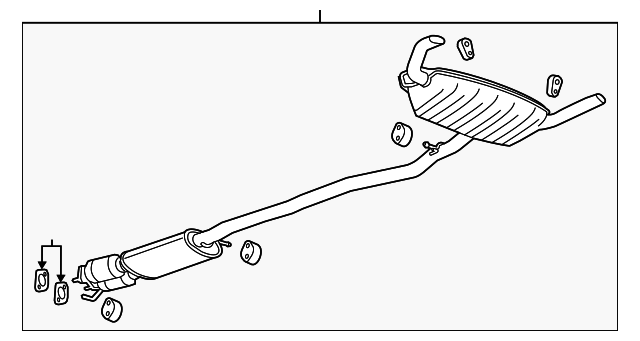 2012-2016 Cadillac SRX Muffler & Pipe 19420275 | QuirkParts
