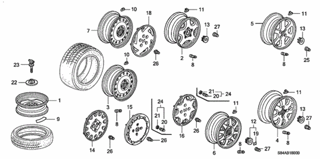 Wheel Disk for 2002 Honda Accord #0