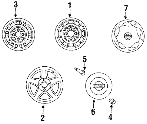 Covers & Trim for 1995 Nissan Altima #0