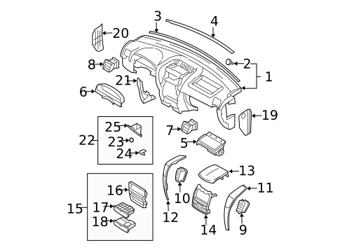 Instrument Panel for 2005 Kia Sorento #0
