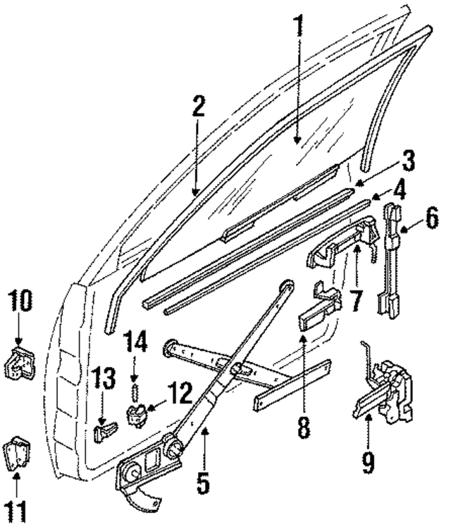762110470 - : Window Regulator for Subaru Image