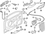 8Y0837020B0K7 - : Handle, Inside for Audi: RS3 Image
