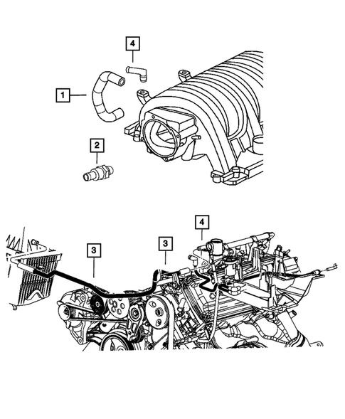 Crankcase Ventilation for 2008 Dodge Charger #0