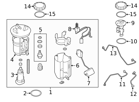 Fuel Pump for 2023 Subaru Ascent #0