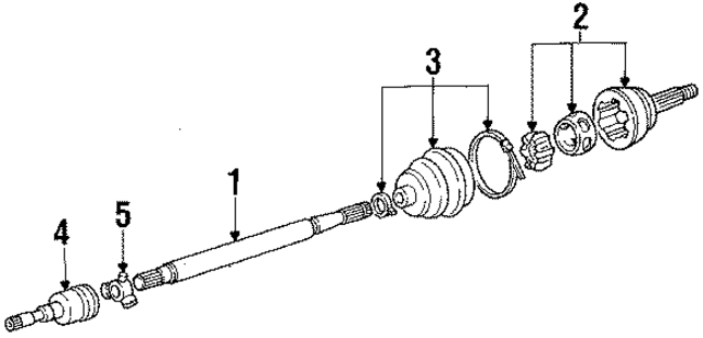4384709 - Driveline &amp; Axles: Cv Joint Tripod for Mopar Image
