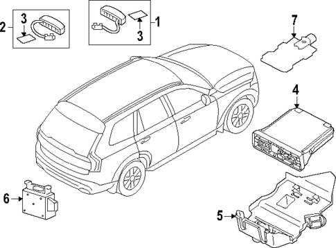 Communication System Components for 2024 Volvo V60 #1